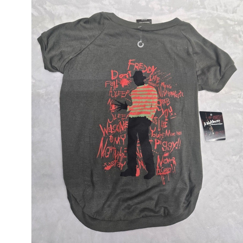 Nightmare on Elm Street Freddy Pet T-Shirt XL Runs Small NWT Halloween